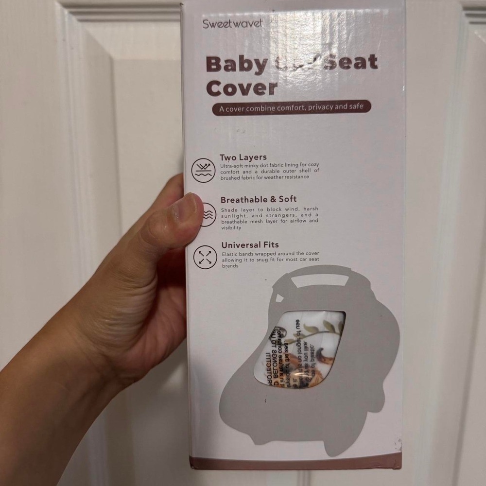 Baby car seat cover brand new in box never used'